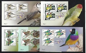 AUSTRALIA 2018 THAILAND SHOW 6 DAILY MINIATURE SHEETS UNMOUNTED MINT, MNH - Picture 1 of 1
