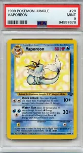 Pokemon Jungle Vaporeon 28/64 PSA 9! - Picture 1 of 2