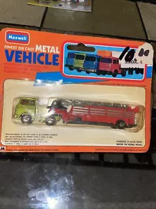 Maxwell Diecast fire department diecast Fire Truck Semi Ladder Truck Moc 1970s - Picture 1 of 7