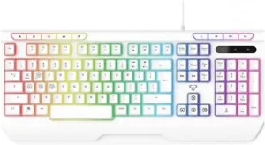 RGB Gaming Keyboard - 1.5m Wired Braided Cable, Full Size, 104 Keys, 9 Multimedi - Picture 1 of 4