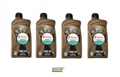 4 Litri Olio Motore Total Special 20W60 VW 501.01 505.00
