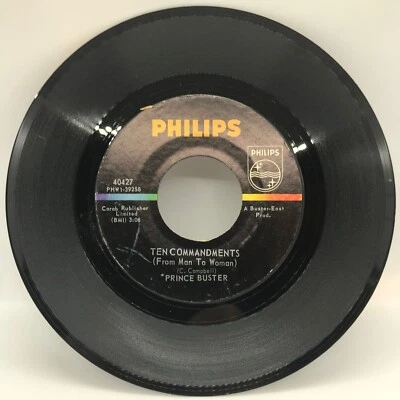 PRINCE BUSTER {Reggae 45} TEN COMMANDMENTS / DON'T MAKE ME TO CRY  ♫hear - Image 1 of 2