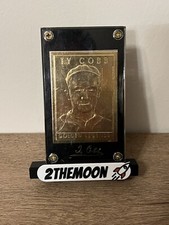 TY COBB 1994 Golden Legends Baseball Gold Card DETROIT TIGERS CARD