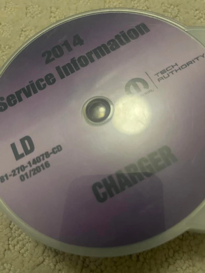 Manual De Taller De Servicio Y Reparación Del Dodge Charger 2014 CD NUEVO - Imagen 1 de 1