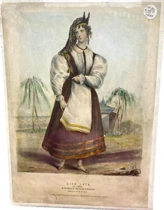 Antique J H Lynch Art Print C. 1830 Miss Love Opera Drawn on Stone Belgrade - Picture 1 of 13