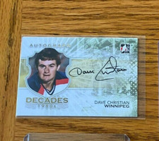 2010 In The Game #A-DC2 AUTOGRAPHED CARD Winnipeg Jets Bruins 1980 USA GOLD