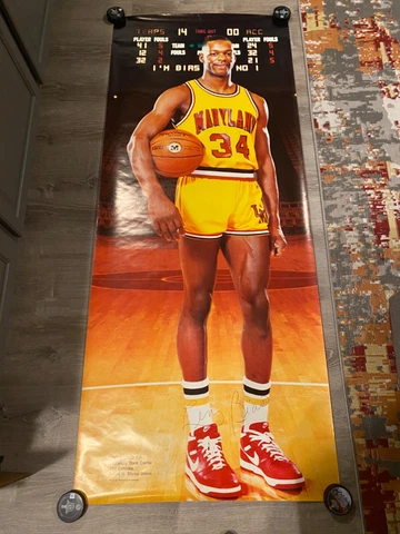 Len Bias Life size Poster University of Maryland Basketball Cover