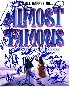 Fotografia quasi famosa firmata autografata cast 8x10 con Cameron Crowe - Foto 1 di 1