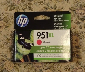 Genuine HP 951XL Magenta Ink OfficeJet Pro Warranty Ends July 2022 - Picture 1 of 3
