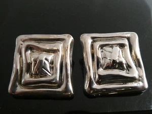 WILLIAM & SHELLIE Studio Artists Brutalist Modernist X Sterling Silver 925 Clip - Picture 1 of 7
