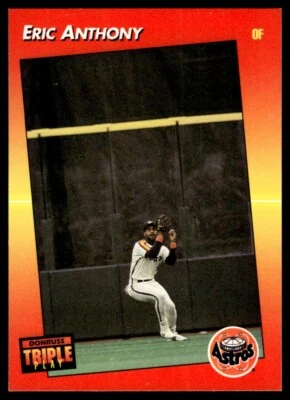 1992 Triple Play #18 Eric Anthony Houston Astros - Image 1 of 2