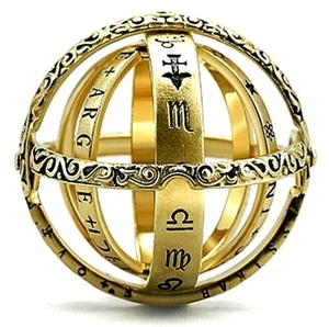 Gold Kugel Kugel Klappring ungewöhnliche Verlobung schön alt Wow ich will einen UK - Bild 1 von 12
