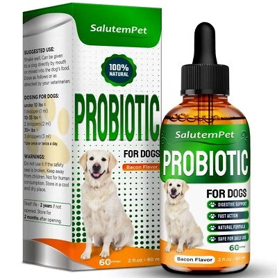 Dog Probiotics Drops | Digestive Balance & Enzyme Blend | 2 Oz - Image 1 of 4