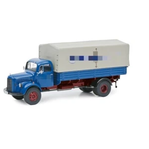 Schuco 1:87 MB L3500 Pr. Red/Pr. Blue Diecast Model Car - Picture 1 of 4