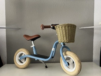 PUKY Retro classic Blue Laufrad  LRM 8 Zoll ab 2 Jahren mit Körbchen - Bild 1 von 4