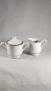 VINTAGE FINE CHINA HANNOVER JAY JAPAN SUGAR BOWL & CREAMER - Picture 1 of 8