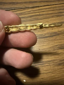 Trifari Vintage Brosche Anstecknadel Einhorn Krone goldfarben Strass - Bild 1 von 2