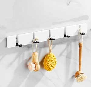 3/5 Haken Wand-Garderobe Hakenleiste Wandhaken Garderobe KLAPPBAR DE - Bild 1 von 10
