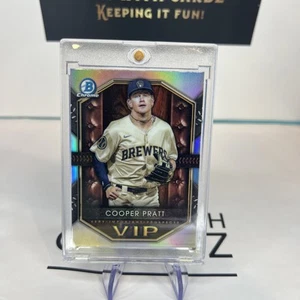 2025 Bowman Chrome VIP Very Important Prospect Cooper Pratt Milwaukee Brewers - Picture 1 of 4