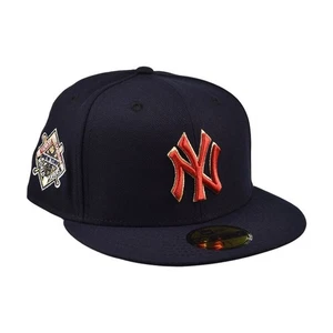 New Era New York Yankee Stadium Serie Mundial Parche 59Fifty Hombre Sombrero Ajustado Azul Marino - Imagen 1 de 5