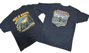 2 Black Harley Davidson T-shirts XL Gold Rush Nevada And Maryland MD (#72) - Picture 1 of 6