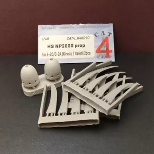 CAT4 R48090 1:48 HS NP2000 hélice para E-2C/C-2A Kinetic/Italeri kit escala 2 piezas - Imagen 1 de 3