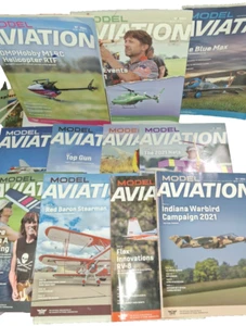 Lot of 11 Model Aviation Magazine Assorted issues from 2021-2022 lightly read. - Bild 1 von 13