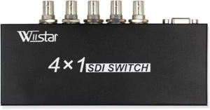 New - Wiistar 4x1 SDI Switcher with ReClock Technology, Supports SD, HD - Picture 1 of 10