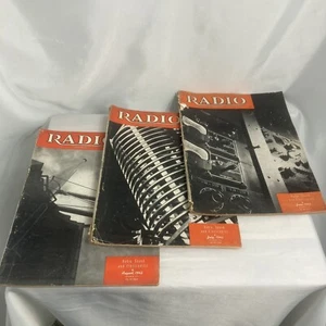 Vintage RADIO Magazine 1942 June July August Issues 269 270 271 1940s - Picture 1 of 8