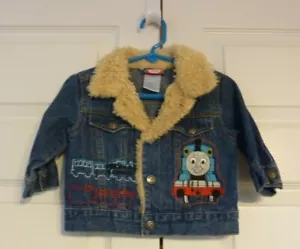 Thomas The Train and Friends Kids Baby Sz 12 mos Jean Denim Blue Jacket - Picture 1 of 5