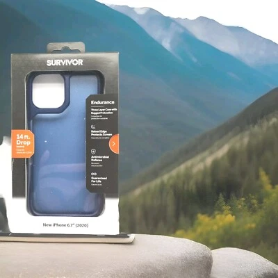 Griffin Survivor Hybrid Case for Apple iPhone 12 Pro Max 6.7"(2020)  Blue $39.99 - Image 1 of 4