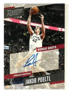 Panini Prestige 2017-18 disparos adicionales auto Jakob Poeltl 73 Raptors - Imagen 1 de 3