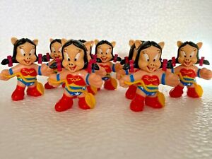 McDonald's 1991 LOONEY TUNES Happy Meal Toy Petunia Pig Wonder Woman Lot of 9