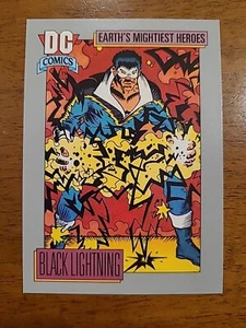 1992 DC Cosmic Cards #35 Black Lightning Just Pulled Fresh And Ready For Grade - Bild 1 von 2