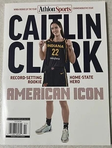 CAITLIN CLARK ATHLON SPORTS MAGAZINE COMMEMORATIVE ISSUE WNBA ROOKIE OF THE YEAR - Picture 1 of 4