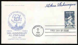 Charlie Gehringer Detroit Tigers - Babe Ruth 1st Day Cover - JSA Autograph - Picture 1 of 3