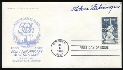Charlie Gehringer Detroit Tigers - Babe Ruth 1st Day Cover - JSA Autograph - Image 1 of 3