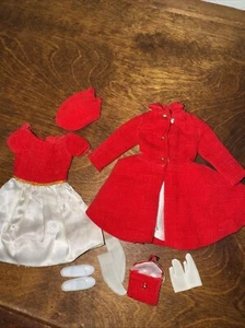 Vintage Skipper Red Flare Outfit & Silk ‘N Flame Dress - Picture 1 of 16