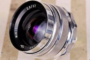 Sowjetisches Objektiv MIR-1 37mm f2.8 M39 Vintage Weitwinkelobjektiv Grand Prix Brüssel - Bild 1 von 11