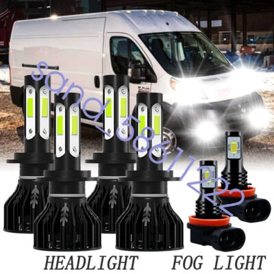 For 2014-2018 2019 Ram ProMaster 1500 2500 3500 6×LED Headlight +Fog Light Bulbs - Image 1 of 4