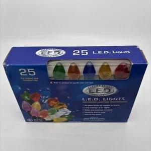 Forever Bright Christmas L.E.D Lights Indoor/Outdoor Water Resistant  25 Lights - Picture 1 of 7