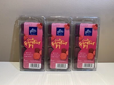 3 paquetes Glade Candy Sprinkling Joy Wax Derret edición limitada de vacaciones envío gratuito Foto 1 de 2