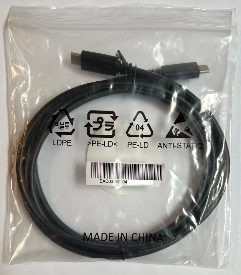 Original LG EAD63932604 1.5m Black Assembly Cable for LG 27MD5KL-B