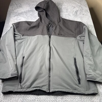 Kryptek Men’s Fleece Lined Jacket Gray Theron Soft Shell Full Zip Logo - Image 1 of 4