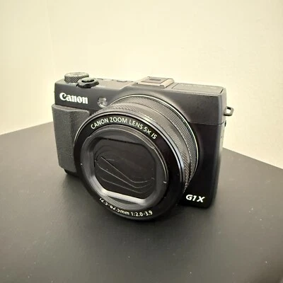 Canon PowerShot G1X Mark II Black Compact Digital Camera AS IS - Image 1 of 4