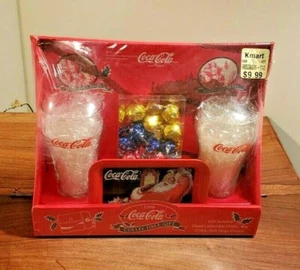 Juego de regalo de Navidad de Coca-Cola 1998 incluye bandeja y gafas (NUEVO CON ETIQUETAS) - Imagen 1 de 7