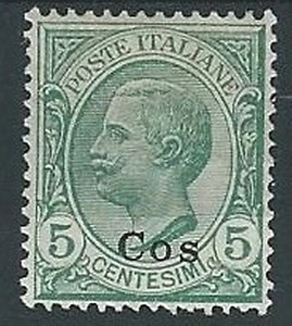1912 EGEO COO EFFIGIE 5 CENT MH * - G018 - Picture 1 of 1