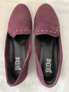 Womens Brash Purple Loafers Gold Grommet Detail Loafer Size 8 FS! - Picture 1 of 5