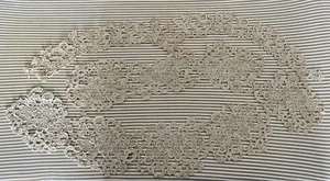 Reclaimed Cotton Blend Lace Pieces - Ivory - some discolour - soaked & clean - Picture 1 of 13