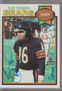 Autographed 1979 Topps Bob Thomas - Bears - Picture 1 of 1